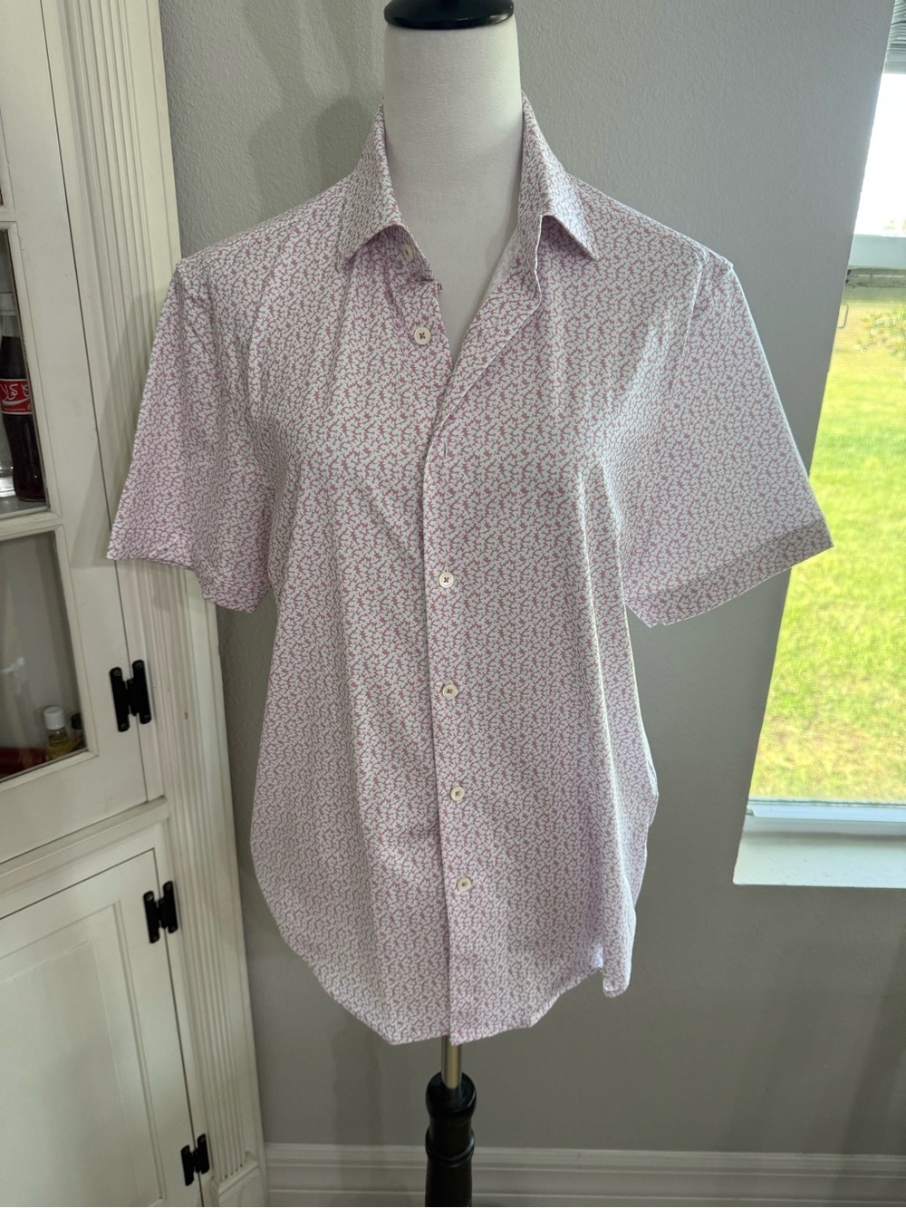 Bugatchi Miles OoohCotton Short-Sleeve Button Shirt